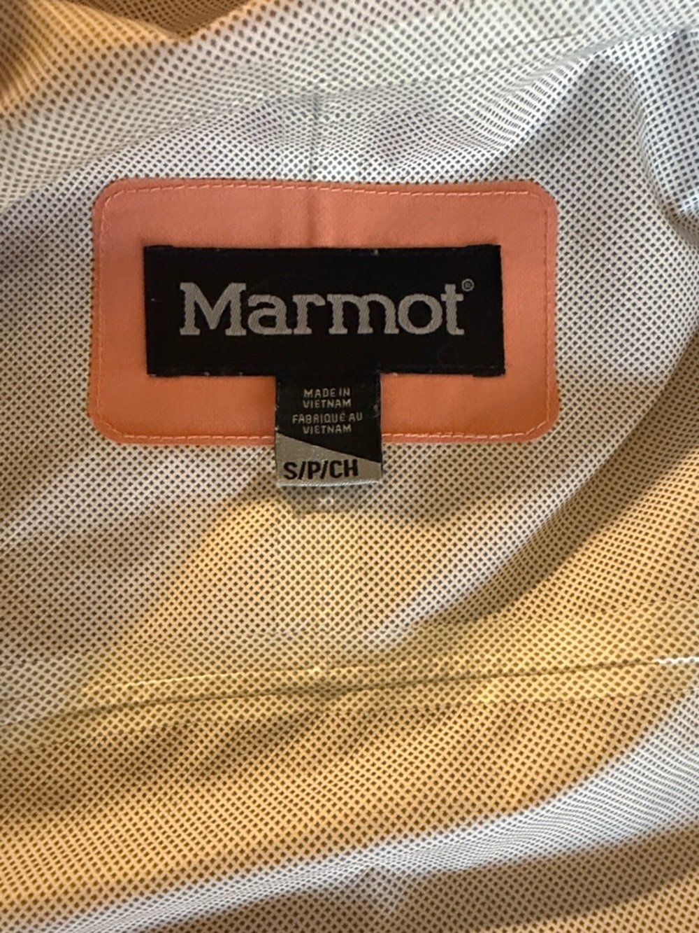 Marmot Coral-Peach Hooded Shell Jacket - Picture 2 of 4